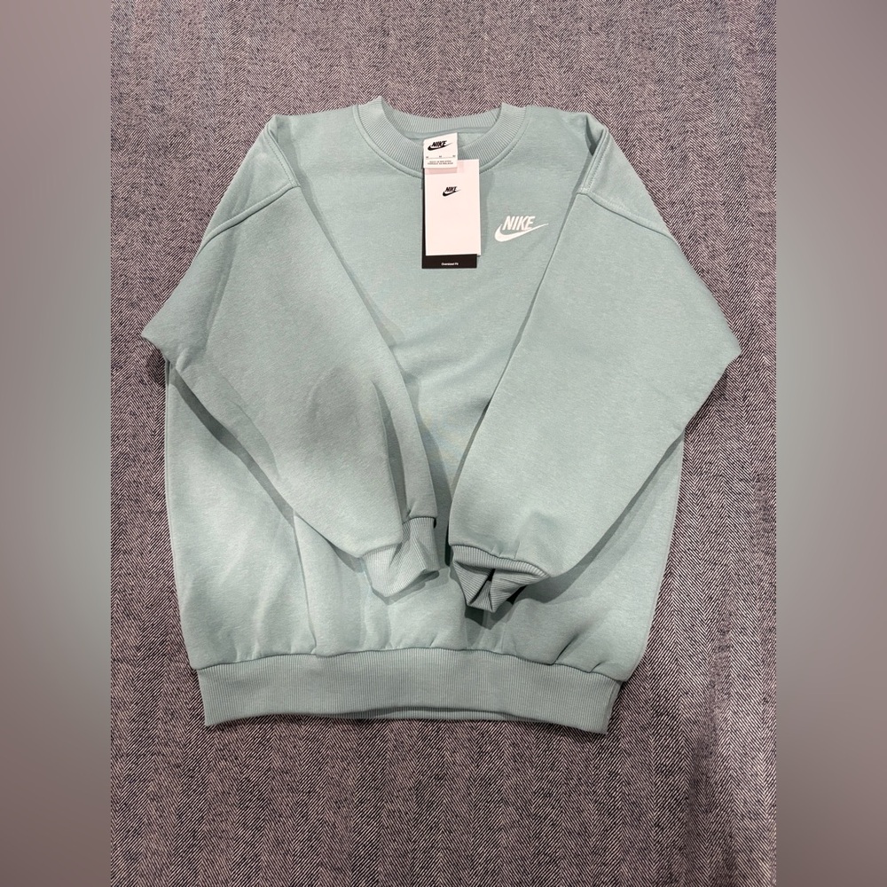 Nike Sportswear Club Fleece Big Kids Oversized Sweatshirt | size: M| color: teal - Picture 3 of 8